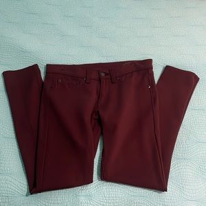 Rag & bone burgundy ponte pants